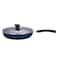 Vinod Cookware Non Stick Fry Pan With Lid Blue 22cm