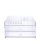 East Lady Acrylic Cosmetic Storage Organizer Clear/Silver