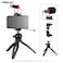 Generic-Smartphone Video Kit 3 Including Mini Desktop Tripod + Metal Phone Holder with Cold Shoe Mount + Video Microphone for Smartphone Vlogging Live Streaming Filming Interview
