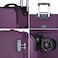 Eminent Expandable Trolley Luggage Set of 3 Bag Soft Suitcase for Unisex Travel Polyester Shell Lightweight with TSA lock Double Spinner Wheels E751SZ Purple