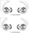 AhaStyle Premium Silicone Earhooks for Airpods &amp; Earpods (L/S) (WHITE)