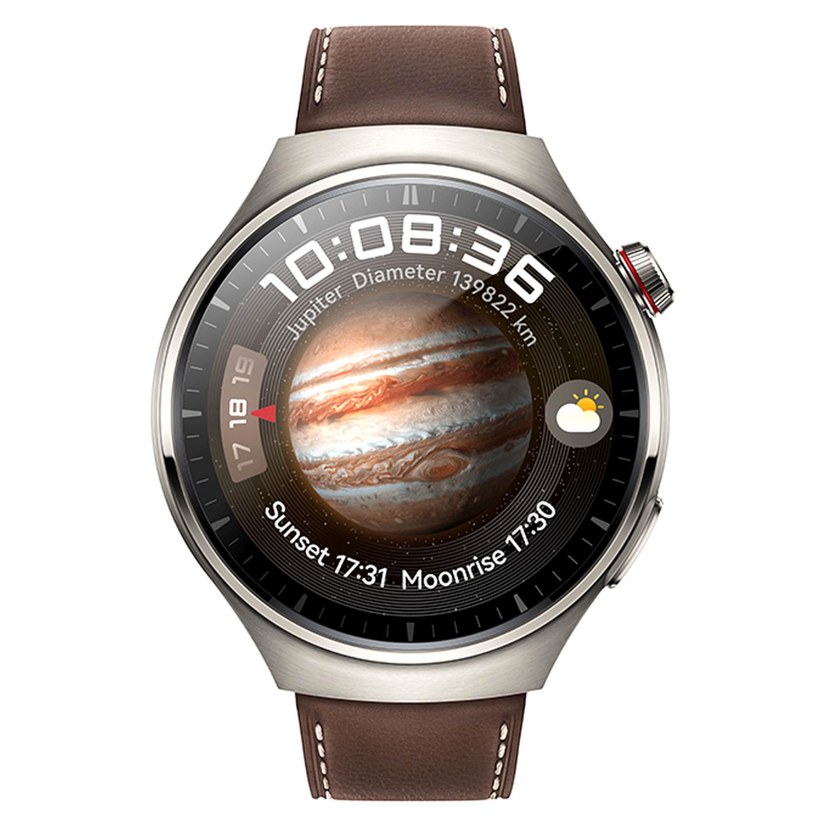 Huawei Watch 4 Pro Leather Strap Brown