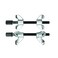 Generic - 2-Piece Coil Spring Clamp Set Black/Silver 90x200millimeter
