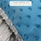 Hotel Linen Klub Reversible Swiss Dots Double Comforter 3 PC Set - Outer Fabric Poly Melange With Real Swiss Dots Pattern, Size: 200 x 240cm, Navy &amp; Light Grey