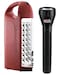 Geepas 2 In 1 Combo Pack Rechargeable Led Lantern &amp; Torch | Emergency Lantern With Light Dimmer Function | 24 Pcs Super Bright Leds| Ideal For Outings, Trekking, Campaigning And More | 1 Year Warranty