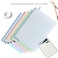 Generic A4 Zipper Plastic Wallets, Document Files Folders, Zippered Waterproof Pvc Bags, Plastic Zip Lock Envelopes, 10 Pcs, 5 Colors