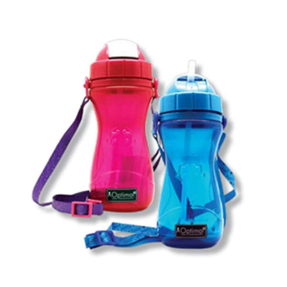 Optimal Silicone Bottle With Straw 500ML