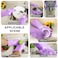 ZALCOON Silicone Dishwashing Gloves Reusable Rubber Cleaning Gloves, Dishwashing Gloves Silicone Glove Brush, Washing Gloves for Kitchen, Housework, Car, Bathroom, Clothes, Pet (Purple)