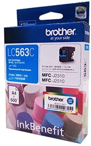 Brother Lc563 Ink Cartridge 600-Pages Cyan