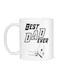 Generic Best Dad Ever Printed Coffee Mug White/Black 11Ounce