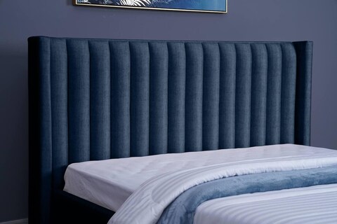 PAN Home Home Furnishings Venus Headboard Chanel Navy Blue L-180: H-125cm 180x125 Navy Blue
