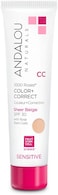 Andalou Naturals 1000 Roses Cc Color + Correct With Spf 30 Ounces, Sheer Beige, Rose, 2 Fl Oz