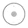 Fissman Glass Lid ARCADES with LIGHT GREY Marble Silicone Rim  Grey