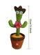 Electric Dancing Cactus Plant Stuffed Toy
