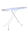 High-Quality Foldable Portable Ironing Board With Steam Iron Rest Blue/White 110x34cm