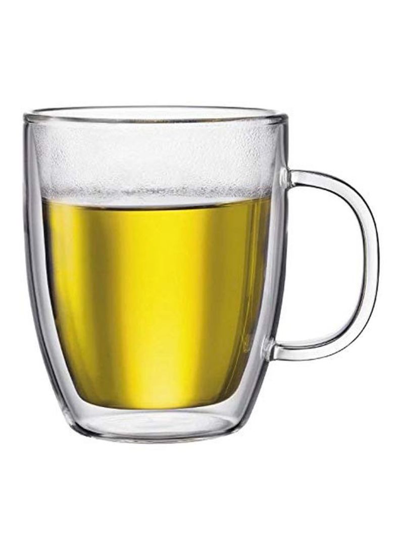 Generic Double Wall Glass Mug Clear 350ml