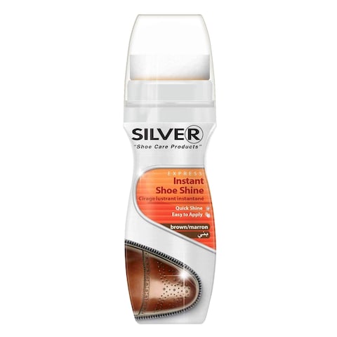 Silver Shoe Polish Liquid Silver Brown 75 Ml