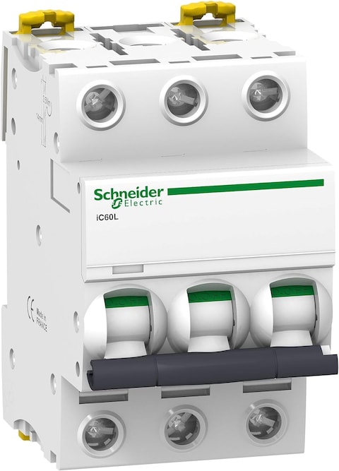 Schneider Breaker Acti9 iC60_ iC60L - miniature circuit breaker - 3P - 16A - C curve_ [A9F94316]