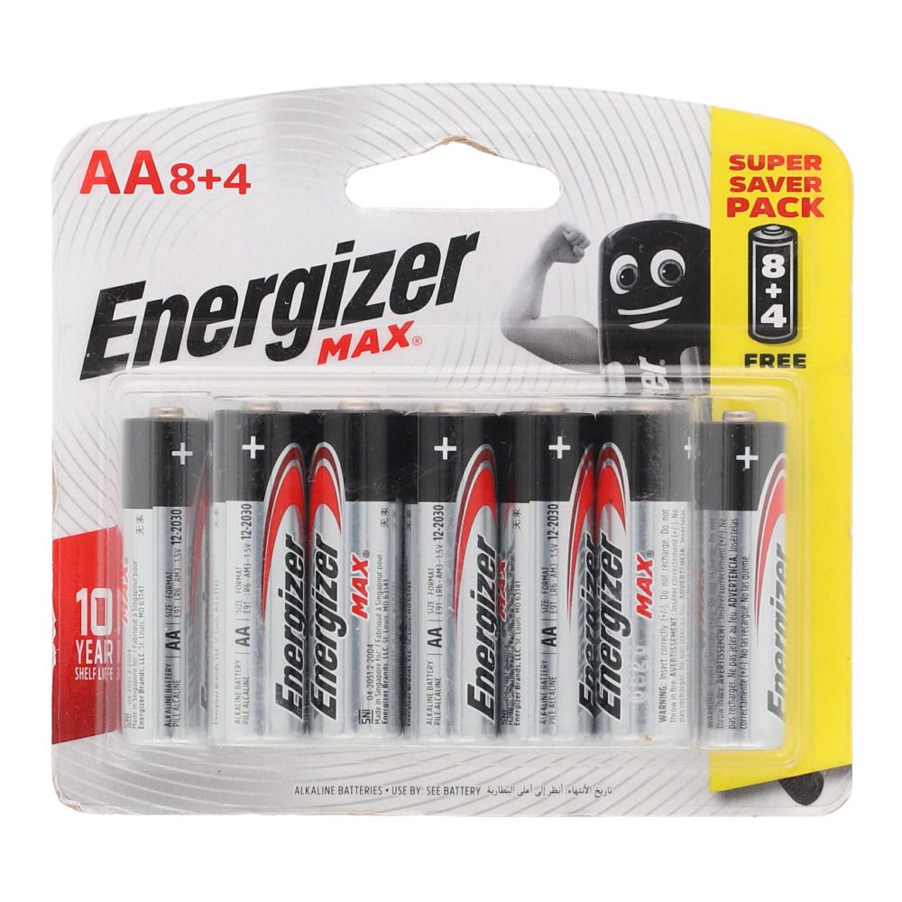 Energizer Max 1.5v AA LR6