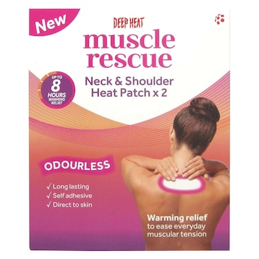 Deep Heat Muscle Rescue Neck And Shoulder Heat Patch 2pieces