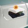 Generic-Balcony indoor outdoor telescopic clothes pole folding drying rack outdoor bedroom drying rack outdoor drying rack Small black about 50*33cm