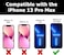 BodyGuardz Solitude designed for iPhone 13 Pro MAX case cover with 8 feet Drop Protection - Clear