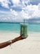 Pineapple-Shaped Drinkware Tumbler for Cold Beverages with Reusable Straw Turquoise 450ml
