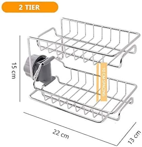 VANTEN Kitchen Sink Caddy Sponge Holde Oganize, Tay Matte