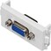 VGA Module 25mm x 50mm White Adapter faceplate for Integrated Multimedia Wall plate - faceplate DKURVE&reg;