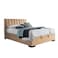 In House Blven Velvet Bed Frame - King - 200x200 cm - Beige