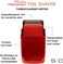 Stylecraft Prodigy Professional Cordless Hypoallergenic Gold Foil Shaver With Cap, Matte Metallic Red