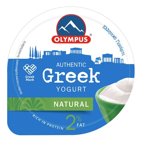 Olympus Authentic 2% Low Fat Natural Greek Yoghurt 150g