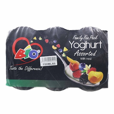 Bio Yoghurt Assorted Pack 150Ml X6