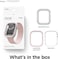Elago Duo for Apple Watch Series 8/7 (45mm), Series 6/SE/5/4 (44mm) cover case - Clear Lovely Pink