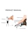 Olive Oil and Vinigar Dispenser with Lever Release Pourer Silver/Black