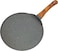 مقلاة مسطحة من الالومنيوم المطلي بالجرانيت من رويالفورد، شواية من 5 طبقات ومقبض بكلايت مع لمسة من خشب متين، متوافقة مع موقد الغاز والهالوجين والطبق الساخن والسيراميك، متعددة الالوان، طراز RF10766