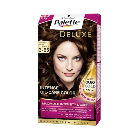 Schwarzkopf Palette Deluxe Oil Care Permanent Hair Color 3-65 Chocolate Brown 50ml