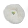 Grizzly Velor Round Plush White Dog Bed  Small - 50x 15cm