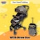 Lovely Baby Light Weight Baby Stroller LB 6655, Foldable Pram For Travelling Easy Carry - Brown