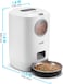 Rubik Automatic Pet Feeder with Clear Window, 4.5L Food Dispenser with 4 Meals Time Setting, 10s Voice Recording, LCD Display &amp; Portion Control for Dogs, Cats &amp; Small Animals