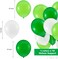 Party Time 30-Pieces Safari Theme Party Balloons Set of 10inches Dark Green, Light Green &amp; White Latex Balloons &amp; White Balloon Ribbon Decoration For Safari Birthday Party Decoration - Party Supplies