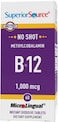 Superior Source No Shot Vitamin B12 Methylcobalamin 1000 Mcg Sublingual Tablets, Methyl B12 Supplement To Increase Energy, Instant Dissolve Under The Tongue, 60 Count (Pack Of 1)