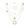 Aiwanto Necklace Double Chain Necklace Neck Chain