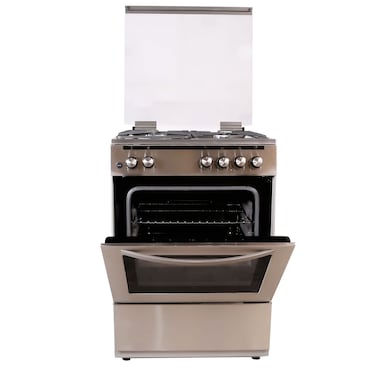 Hoover 4 Gas Burner Free Standing Gas Cooker FGC-66.02S Silver 60x60cm