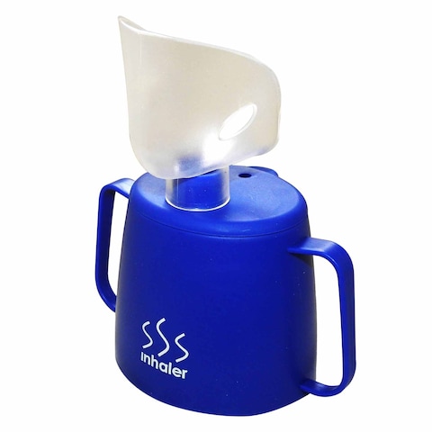 Medisure Steam Inhaler Cup With Mask Blue/White