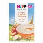 Buy Hipp Organic Banana And Peach Breakfast 230g in UAE