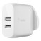 Boost Charge Dual USB-A Wall Charger 24W + USB-A To Micro-USB Cable