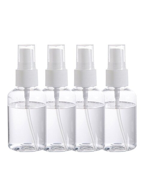 Marrkhor Pack Of 4 Mist Spray Bottles Transparent