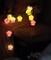 Glittered Cupcake LED String Lights 10 Pcs Multicolor 2M