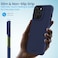 Remson Mag-X Magnetic Hybrid Protective Silicone Case Military Grade Protection Compatible For iPhone 14 Pro, (Blue)